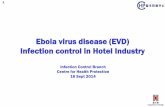 Ebola virus disease (EVD) Infection control in Hotel Industry · Infection control in Hotel Industry . 2 ... EVD health information leaflet ... Ebola virus disease (EVD) Infection