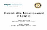 Biosand Filter: Lessons Learned in Lombokhwts.web.unc.edu/files/2014/08/2008Jakarta_session6-peletz.pdf · Wellness Through Water. Empowering People Globally. Biosand Filter: Lessons
