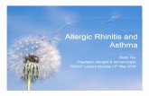 Allergic Rhinitis and Asthma - Royal Children's Hospital .Causes of Rhinitis Allergic rhinitis (50-70%)