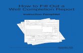 How to Fill Out a Well Completion Report - agw-net.org fileHow to Fill Out a Well Completion Report Instruction Pamphlet State of California, The Resources Agency, Department of Water