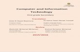 Computer and Information Technology - moe.gov.egmoe.gov.eg/depertments/computer_edu/books/sec/1stT-2ndT_e-2015.pdf · 4 General objectives 1- Using problem solving technique to create
