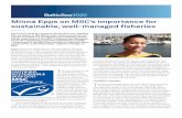 Minna Epps on MSC’s importance for - BalticSea2020 · Minna Epps on MSC’s importance for sustainable, well-managed fisheries Minna Epps, Director Marine Stewardship Council (MSC).