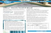 Specification Data · SillBor® borate-treated wood is suited for sill plates, trusses, wall plates, ceiling joists, floor beams, door frames, and other interior applications not