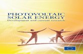KO-81-08-511-EN-C PHOTOVOLTAIC SOLAR … PHOTOVOLTAIC SOLAR ENERGY — DEVELOPMENT AND CURRENT RESEARCH European Commission Photovoltaic solar energy — Development and current research