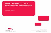 BBC Radio 1 & 2 Audience Research - radiocentre.org · • The Radio 1 target audience is people aged under 29 years of age, BUT 30% of 35-44 year olds ... • The Radio 2 core audience