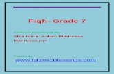 Fiqh- Grade 7 - islamicblessings.comislamicblessings.com/upload/Fiqh- Grade 7...pdf · Fiqh- Grade 7 Contents Developed ... Fiqh 7.1 FIQH SYLLABUS - CLASS 7 Lesson Topic Date Completed