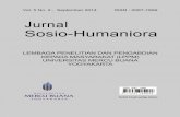 Jurnal Sosio-Humaniora Vol. 5 No. 2., September 2014 ISSN ...lppm.mercubuana-yogya.ac.id/wp-content/uploads/... · kemanfaatan yang lebih besar bagi perkembangan IPTEKS. Pada jurnal