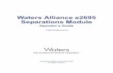 Waters Alliance e2695 Separations Module Operator’s Guide · July 29, 2013, 715003794 Rev. B v Considerations specific to the Waters Alliance e2695 Separations Module Solvent leakage