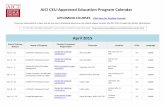 AICI CEU-Approved Education Program Calendar fileAICI CEU-Approved Education Program Calendar UPCOMING COURSES (Click here for Anytime Courses) If you are interested in a class, but