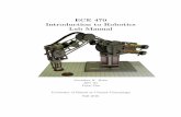 ECE 470 Introduction to Robotics Lab Manual · In this lab, you will: record encoder counts for various con gurations of the robot arm using prewritten cpp functions, move the robot