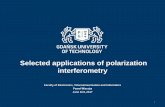 Selected applications of polarization interferometry interferometry.pdf · Selected applications of polarization interferometry ... New Journal of Physics 9 ... Twice as sensitive