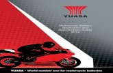 Motorcycle Battery Application and Specification Guide 2012karagiannis-moto.gr/admin/userfiles/files/YUASA ΜΠΑΤΑΡΙΕΣ 2012.pdfMaintenance Free High Performance If high power