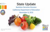 Nutrition Services Division California Department of ... · Nutrition Services Division California Department of Education November 8, 2015 63rd Annual CSNA Conference Ontario, CA