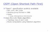 OSPF (Open Shortest Path First) - inet.tu-berlin.de file1 OSPF (Open Shortest Path First) “Open”: specification publicly available RFC 1247, RFC 2328 Working group formed in 1988