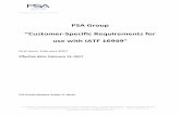 PSA Group Customer-Specific Requirements for use with … · PSA Group “Customer-Specific Requirements for use with IATF 16949 ...