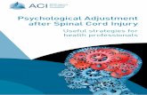 Psychological Adjustment after Spinal Cord Injury · 5 ACI Psychological Adjustment after Spinal Cord Injury An injury like SCI can happen to anyone in society, although active younger