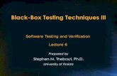Black-Box Testing Techniques III - cise.ufl.edu .Black-Box Testing Techniques III Prepared by Stephen