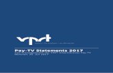 Pay-TV Statements 2017 - vau.net · Geschäftsführer Legal, Regulatory & Distribution Sky Deutschland sowie Geschäftsführer Sky Österreich GmbH Statement im VPRT-Pay-TV-Pressegespräch