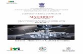 MACHINIST - cstaricalcutta.gov.in Machinist_CTS_NSQF-5.pdf · MACHINIST The DGT sincerely acknowledges contributions of the Industries, State Directorates, Trade Experts, Domain Experts