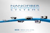 NANOFIBER System Catalog May 2016 NANOFIBER ELECTROSPINNING SYSTEMS Contribute to the World with "Only One" Technology. 196-1 Fukudo, Ogori-shi, Fukuoka 838-0137 JAPAN MECC CO., LTD.