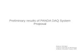 Preliminary results of PANDA DAQ System Proposal filePreliminary results of PANDA DAQ System Proposal Mateusz Michałek Cracow University of Technology, Institute of Nuclear Physics