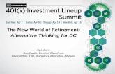 The New World of Retirement - conferences.pionline.com · hedge fund is a visualization representation of a hedge fund portfolio with diversified discipline allocations. The above