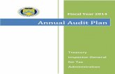 Annual Audit Plan - m.treasury.gov fileTIGTA – Office of Audit Fiscal Year 2014 Annual Audit Plan Fiscal Year 2014 Annual Audit Plan Message From the Deputy Inspector General for