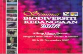 irep.iium.edu.myirep.iium.edu.my/12972/1/Binder1.pdfnational biodiversity seminar 2007 session 2 keynote address by dwnp's dg and poster exhibition visit 1430 - 1530 chair erson: prof.
