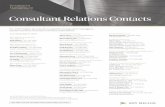 Consultant Relations Contacts - BNY Mellon Perspectives at: Consultant Relations Contacts For information on one of our specific investment managers, please call the consultant contact