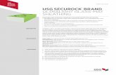 USG SECUROCK BRAND ULTRALIGHT GLASS-MAT SHEATHING · 5/8 in. USG Securock® Brand UltraLight Glass-Mat Sheathing Firecode® X will provide an allowable racking resistance of 138 plf