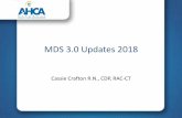 MDS 3.0 Updates 2018 - arhealthcare.com MDS Training 2018 .pdf · dressing, using the toilet, or eating prior to the current illness, exacerbation, or injury • Indoor Mobility (Ambulation):