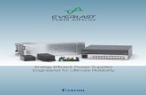 Energy Efficient Power Supplies Engineered for Ultimate ... · Power supply failures in mission-critical AV products can cause significant disruption to signal distribution and facility