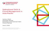 Subnational Debt & Fiscal Management in Asia-Pacific Outline Current stage of subnational borrowing in Asia: where is Asia on the global map? Pros and Cons of subnational borrowing