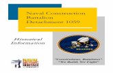 Naval Construction Battalion Detachment 1059seabeelou.pacosf.com/docs/CBD_1059.pdf · “Construimus, Batuimus” “We Build, We Fight” Naval Construction Battalion . Detachment