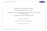 Public Assessment Report Decentralised Procedure ... · PAR Azithromycin 200 mg/5 ml Powder for Oral Suspension UK/H/5115/001/DC 2 Azithromycin 200 mg/5 ml Powder for Oral Suspension