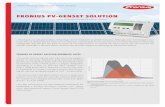 FRONIUS PV-GENSET SOLUTION/downloads/Solar Energy/Brochures/SE_BRO_Fronius_PV...OPTImISING ThE PV-GENSET SySTEm / It is very easy for a small PV system in relation to the load to pay