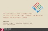 The Impact of the Crooked “E” The Enron Fraud and Scandal … · A Chronology of Enron’s Collapse1 Feb 5 Andersen discusses dropping Enron as a client. Feb 12 Jeffrey Skilling