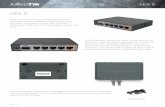 hEX S - winncom.com · 1 hEX S hEX S hEX S hEX S is a six port wired Gigabit router for locations where wireless connectivity is not required. Compared to the hEX, the hEX S