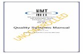AS9100 Quality Manualnmtgroup.ca/AS9100d-Quality Manual-NMT.pdf · ISO 9001:20015, Quality Management Systems – Requirements ... the risk management process. Factors used in the