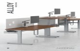NBRALL18 Alloy Brochure - National Office Furniture · Alloy benching bridges the gap between offices and open plan by balancing personal space and the need to interact. This lighter