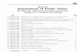 Rules of Department of Public Safety · Rules of Department of Public Safety ... 3 11 CSR 45-5.020 Posting of Address of Commission ... 8 11 CSR 45-5.110 Primary, ...