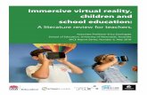 Immersive virtual reality, children and school education · Head mounted display A head mounted display (HMD) is a device (goggles or a headset) worn over the eyes that displays virtual
