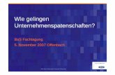 BaS Fachtagung 5. November 2007 Offenbach · die Corporate Social Responsibility-Strategie • Umsetzung der Rolle als “Corporate Citizen” – durch Community Involvement •