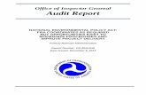 Office of Inspector General Audit Report NEPA coordination.pdf · Office of Inspector General Audit Report. NATIONAL ENVIRONMENTAL POLICY ACT: ... modal counterparts on NEPA and the