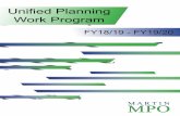 Unified Planning Work Program - martinmpo.com · MPO over the next two years, specifically from July 1, 2018 to June 30, 2020. This document outlines the This document outlines the