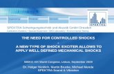 THE NEED FOR CONTROLLED SHOCKS A NEW TYPE OF … · SPEKTRA Schwingungstechnik und Akustik GmbH Dresden THE NEED FOR CONTROLLED SHOCKS -A NEW TYPE OF SHOCK EXCITER ALLOWS TO APPLY