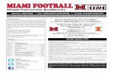 MiaMi Football - nmnathletics.com · MiaMi Football Miami University RedHawks 668 All-Time Wins mAC leAder in CAreer Wins And ChAmpionships 15 mAC ChAmpionships 10 BoWl AppeArAnCes