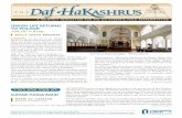 A monthly newSletter for theou rAbbinic field repreSentAtive · RC Recorder of OU Psak and Policy dAvAr hAmA’Amid rrugk tkth,tc tk continued on page 50 continued on page 54 bAylA