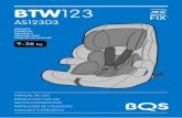 BTW123 - babyqs.com · G. Cinta de ajuste del arnés. H. Apoyabrazos I. Regulador de altura (15-36 Kg.) ... (Pos.3), el arnés deberá pasar por la zona de la guía del cinturón