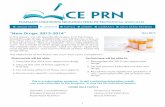CE Prn Drugs 2013-2014-5.14.pdfPharmacy Continuing Education from WF Professional Associates CE Prn 1 “New Drugs: 2013-2014” This is a subscription program. To get continuing education